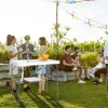 101*65.5*92cm High-Density Polyethylene (HDPE) White Plastic Rectangular Table with Grid Wire Shelf Foldable Outdoor Fish Killing/Cleaning