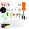 383 Pcs Fishing Lures Tackle Box Bass Fishing Animated Lure Crankbaits Spinnerbaits Soft Plastic Worm Saltwater Freshwater Fishing Kit