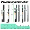 180 Cm-70.86 Inch 4 Section Fiberglass Spinner Baitcasting Fishing Rod M Tone Fish Pole Carp Fishing Tackle Accessories