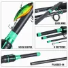 180 Cm-70.86 Inch 4 Section Fiberglass Spinner Baitcasting Fishing Rod M Tone Fish Pole Carp Fishing Tackle Accessories