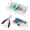 383 Pcs Fishing Lures Tackle Box Bass Fishing Animated Lure Crankbaits Spinnerbaits Soft Plastic Worm Saltwater Freshwater Fishing Kit