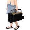 Dual-layer Fishing Tackle Box, Tackle Box Organizer Fishing Box Large, With 2pcs Rod Holder, 2pcs Cup Holder,1pc Carrying Strap, Army Green