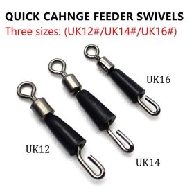 5 pcs Carp Fishing Quick Change Feeder Swivels Method Feeder Fishing Accessories Swivel Snaps For Carp Fishing Tackle Connector
