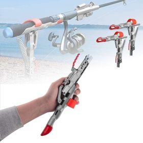 Automatic Spring Fishing Rod Holder, Spring Loaded Hook Setter Rod Holder, Auto Pole Holder for Bank Fishing, Stainless Steel, 2 Pack