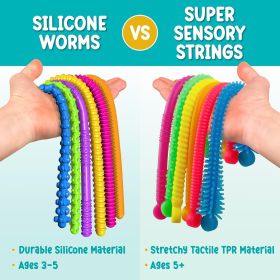 Stocking Stuffers for Kids - Stretchy Sensory Strings - Sensory Toys for Kids - Stocking Stuffers for Boys and Girls - Hours of Fun - Sensorial W