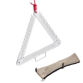 24in Aquatic Weed Rake, 3-Sided Lake Weed Rake with Handle, Portable and Foldable Pond Water Grass Razor
