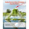 24in Aquatic Weed Rake, 3-Sided Lake Weed Rake with Handle, Portable and Foldable Pond Water Grass Razor