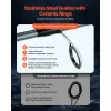 Rod/Reel Combo, IM6 Fiberglass and Carbon Fiber with 6.5 ft 2-Piece Rods, 6+1 Ball Bearings Reel, Stainless Steel Guides, Ceramic Rings
