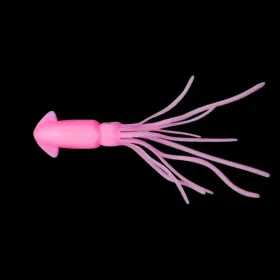 10 Pcs Simulation Small Squid Freshwater Lure Soft Bait; Various Colors Available (Color: Pink)