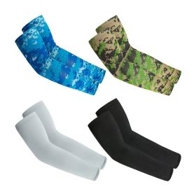 4 Pairs UV Sun Protection Arm Sleeves, Sports Cooling Arm Compression Sleeves (Color: Style 1)