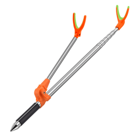 Telescopic Fishing Rod Holder; Foldable Fishing Tool Gadget; Hand Rod Holder 1.5(4.92ft)/1.7m(5.58ft) (Items: No Plug, Size: 1.5m (4.92ft))