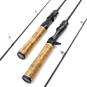 Moisture-proof fishing rod - Carbon fiber handle lure rod - Ultralight and slow (Size: 180 cm/6 ft)