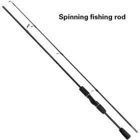 Casting Spinning Fishing Rod 6 Ft UltraLight Carbon Fiber Rod Pole (Title: default title)