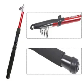 Small And Portable Telescopic Sea Pole Fishing Rod Fiberglass 2.4M - (D01027RJ65T) (Size: 240cm/94.49inch)